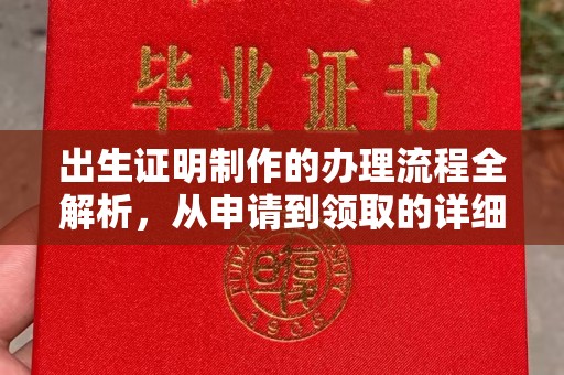 惠山出生证明制作的办理流程全解析，从申请到领取的详细指南